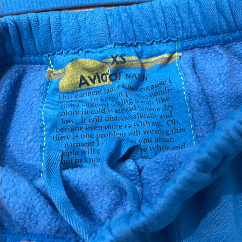 NEW Aviator Nation 2Pc Set Logo Hoodie + AV Sweatpants Adventure Cobalt Blue XS - Picture 8 of 12